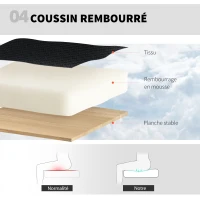 HOMCOM Chaise bureau ergonomique, chaise de dessin, support lombaire 4D, accoudoirs relevables, 60 x 60 x 108-132 cm, noir(m-7)