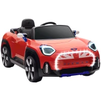 AIYAPLAY Coche Eléctrico para Niños de +3 Años MINI Concept Aceman con Bluetooth Mando a Distancia Motor Doble Rojo(m-1)