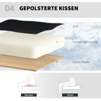 HOMCOM Zeichenstuhl mit Lendenstütze, höhenverstellbar, drehbar, für Homeoffice, Studio, Kunstprojekte, Schwarz(m-7)