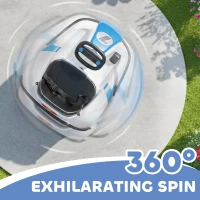 AIYAPLAY Kids Bumper Car with 360-Degree Rotation, 6V Electric Ride On Car with Music and Horn for 3-8 Years Old, Blue(m-5)