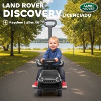 AIYAPLAY Correpasillos 2 en 1 para Niños de 18-36 Meses LAND ROVER DISCOVERY con Almacenaje Mango y Barandilla Extraíbles Negro(m-5)
