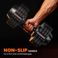 SPORTNOW Adjustable Dumbbells Set, 4-in-1 Weights Set with Storage Tray, Non-Slip Handle, 6kg, 11kg, 16kg, 20kg(m-6)