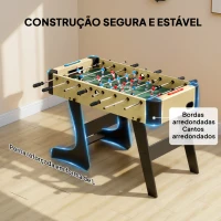 SPORTNOW Matraquilho Dobrável para Crianças com 2 Marcadores 8 Pegas 22 Jogadores 8 Barras e 2 Bolas 118x107,5x78 cm Maderia(m-8)