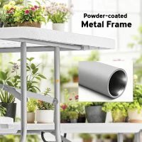 Outsunny Set Masă de Camping Pliabilă cu 2 Scaune, 180x74x74 cm, Alb(m-7)