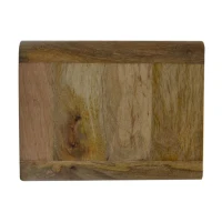 Solid Mango Wood Floating Bedside Unit with Smooth-Glide Drawers, Oak-ish Finish, Wall-Mounted Storage for Bedroom, 32L x 45W x 25H cm, Brown(m-8)