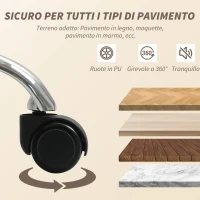 HOMCOM Poltrona da Ufficio Massaggiante a 4 Punti con Riscaldamento e Braccioli Ribaltabili, Nero(m-9)