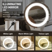 HOMCOM Elegant Dressing Table, with Storage - White(m-4)