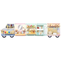 AIYAPLAY Wooden Busy Board, 5 in 1 Activity Wall Panels for Kids 3+ Years, for Daycare, Playroom, Home(m-1)