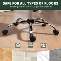 HOMCOM Velvet-Feel Office Chair - Dark Green(m-7)