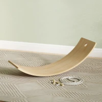 AIYAPLAY Kids Wooden Balance Board with Rope, Wooden Wobble Board with Felt for Sensory Play, for Toddler 3-6 Years Old(m-8)