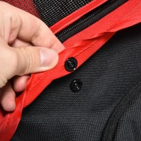 PawHut Passeggino per cani pieghevole passeggino fino a 10 kg con 3 ruote, finestre in rete portabicchiere cestello 109,5x57,5x106,5 cm Rosso(m-5)