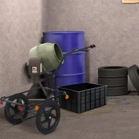 HOMCOM Remorque vélo remorque de transport pour vélo 144L x 59l x 80H cm barre d'attelage universelle acier noir gris(m-10)