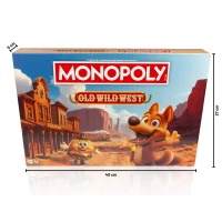 Monopoly Old Wild West, Gioco di Società per 2-6 Persone da 8+ anni, Edizione Italiana(m-3)