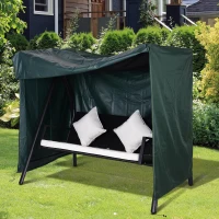 Outsunny Housse de protection pour balancelle de jardin housse de balancelle de jardin toile oxford 177 x 114 x 152 cm vert foncé(m-10)