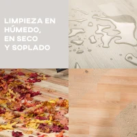 HOMCOM Aspirador en Seco y Húmedo 3 en 1 1200W con Función de Soplador Manguera 2 m Depósito Inoxidable 20L Amarillo(m-4)