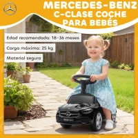 AIYAPLAY Correpasillos para Niños de 18-36 Meses Mercedes-Benz Clase C con Bocina Sonidos de Motor y Espacio de Almacenaje Negro(m-4)