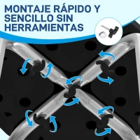 HOMCOM Taburete de Ducha de Aluminio con Altura Regulable Antideslizante Carga 135 kg para Ancianos y Discapacitados(m-8)