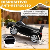 AIYAPLAY Correpasillos para Niños de 18-36 Meses Mercedes-Benz Clase C con Bocina Sonidos de Motor y Espacio de Almacenaje Negro(m-5)