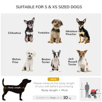 PawHut One-click Folding Pet Stroller Dog/Cat Travel Carriage with Adjustable Canopy, Cupholder, Storage Basket, Red(m-8)