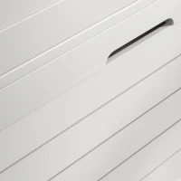 HOMCOM Narrow Shoe Cabinet with 3 Flip Drawers - White(m-9)