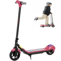 SPORTNOW Electric Scooter for Kids, with LED Display, Pink(m-10)