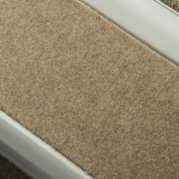 PawHut Escalier pour chien pliant à 4 marches antidérapantes escalier pour animaux en plastique 62 x 38 x 49,5 cm gris(m-8)