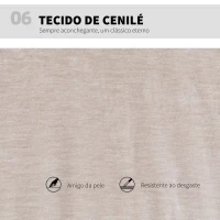 HOMCOM Cadeira de Escritório com Assento Largo sem Apoios de Braço Rodas Altura Ajustável Giratória Função Basculante 62x67x83-93 cm Bege(m-9)