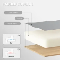 HOMCOM 155° Reclining Faux Leather Swivel Office Chair -Black(m-6)