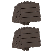 Outsunny Caillebotis - Dalles terrasse - Lot de 18 - emboîtables, Installation très Simple - Petits Carreaux Composite Plastique