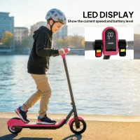 SPORTNOW Electric Scooter for Kids, with LED Display, Pink(m-8)