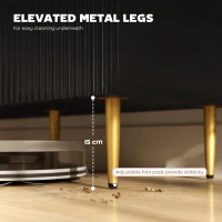 HOMCOM 2-Door Sideboard with 3 Drawers and Adjustable Shelves - Black(m-7)