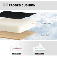 HOMCOM Draughtsman Chair, with Adjustable Lumbar - Black(m-7)