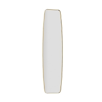 HOMCOM Espelho de Parede Espelho Janela com Armação Metálica Espelho Decorativo para Pendurar Espelho de Corredor, 160 x 40 x 3 cm, Dourado