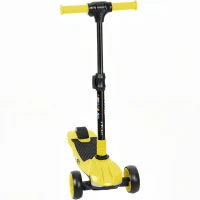AIYAPLAY Three-Wheel Foldable Electric Scooter for Kids Aged 6-10 Years, Yellow(m-11)