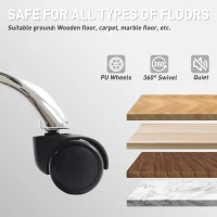 HOMCOM 155° Reclining Faux Leather Swivel Office Chair -Black(m-7)