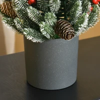 Sztuczna choinka choinka na stół 170 gałązek ośnieżona PE PVC kolor zielony(m-7)