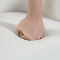 HOMCOM Set de 2 scaune pentru sufragerie Scaun Șezut tapițat din țesătură cu efect catifelat Picioare din lemn, crem(m-5)