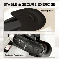 SPORTNOW Under Desk Elliptical Machine with LCD Monitor, 8 Adjustable Magnetic Resistances for 2-in-1 Seat & Stand Up Exercise(m-8)