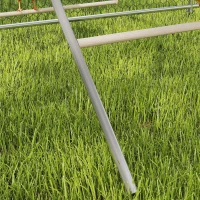 PawHut Poleiro para galinhas a 5 níveis em pinho e aço, escada-baloiço, 82 x 150 x 110 cm, prateado(m-5)