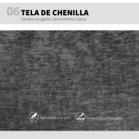 HOMCOM Silla de Oficina con Asiento Ancho sin Reposabrazos Ruedas Altura Ajustable Giratoria Función Basculante Gris(m-9)