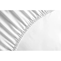 Drap housse - HOME LINGE PASSION - HP71764 - 140 x 190 cm + 30 cm bonnet - Microfibre - 82 g - Blanc(m-3)