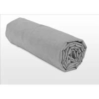 Drap housse - HOME LINGE PASSION - HP71769 - 160 x 200 cm + 30 cm bonnet - Microfibre - 82 g - Gris clair(m-4)