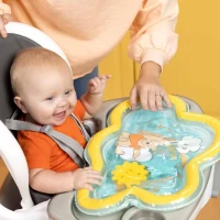 DISNEY BABY -WINNIE- Tapis d'eau pour bébé, jeu sensoriel et d'éveil?, gonflable, facile a nettoyer, pliable, des la naissance(m-2)