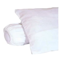 Sous-taie d'oreiller molleton 100% coton gratté 60x60 cm blanc(m-1)