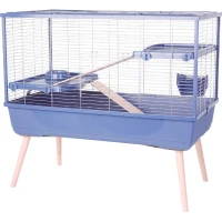 ZOLUX Cage grillagée lapin et rongeur sur pieds 2 étages - L. 99 x l. 54 x H. 92 cm - NeoLife - Zolux Bleu(m-1)