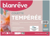 Couette - 140 x 200 cm - BLANREVE - Tempérée - 83g/m² - Motifs imprimés(m-2)