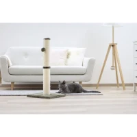Poteau Griffoir chat - 78cm - KERBL - Gris - Sisal(m-4)