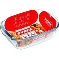 Plat air fryer - PYREX - 1450143 - Rectangulaire - En verre borosilicate - 23 x 15 cm(m-5)