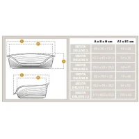 Panier-Corbeille SIESTA DELUXE Taille 4 - 61,5*45*21,5 cm - Bordeaux -FERPLAST(m-5)