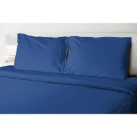 Drap plat - HOME LINGE PASSION - microfibre 82 g - 240 x 300 cm - Bleu(m-2)